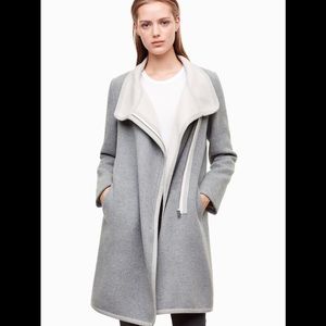 Aritzia Babaton grey wool coat